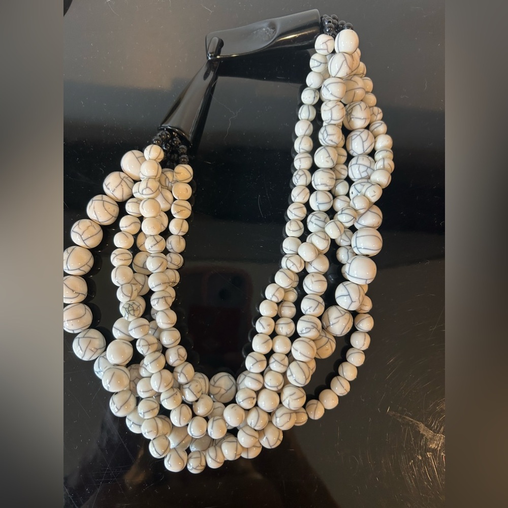 Five strand necklace.